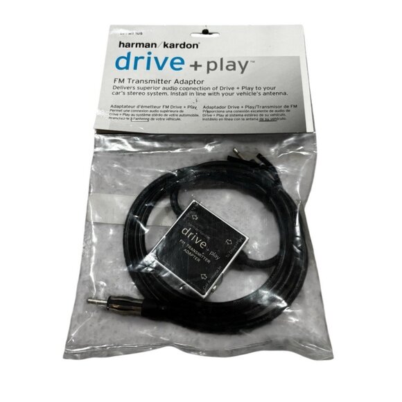 New Harmon Kardon Drive + Play DP 1US + FM transmitter adaptor NEW - Picture 1 of 4